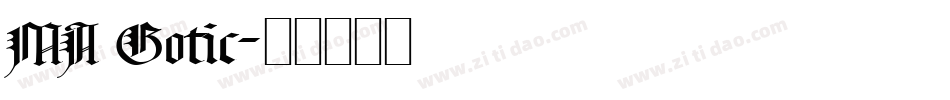 MA Gotic字体转换
